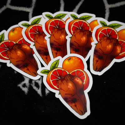 Acf 🩸 blood orange 🍊 | vinyl stickers