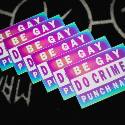 Be gay do crimes rainbow | vinyl stickers