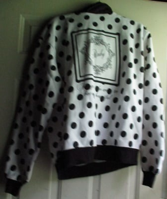 Rady Black White Polkadot Fleece Hoodie