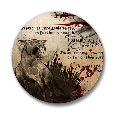 Cryptid studies: chupacabra | pinback buttons