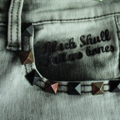 D.i.a. faded with black jean skull capri sz. 25jp