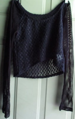 D.I.A. Navy Blue Mesh Top