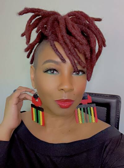 Juneteenth Afro Pick Earrings