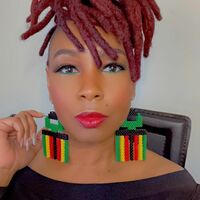 Juneteenth Afro Pick Earrings - Thumbnail 2
