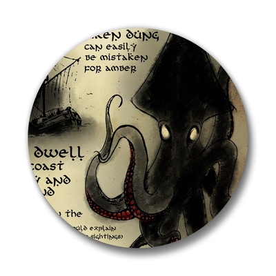 Cryptid Studies: Kraken Pinback Buttons