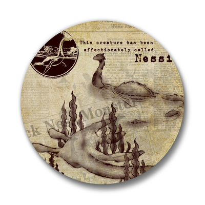 Cryptid Studies: Loch Ness Monster Pinback Buttons