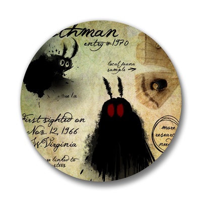 Cryptid Studies: Mothman Pinback Buttons