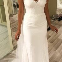 Simple Spaghetti Straps Summer Wedding Dress,Mermaid Boho Wedding Dress,1049 - Thumbnail 1
