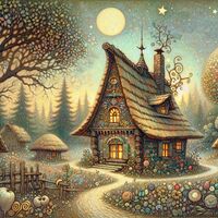 Enchanted Cottage Cross Stitch Pattern - Thumbnail 2
