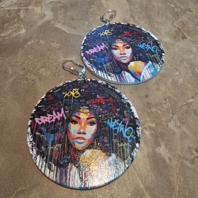 Afro Love Earrings 
