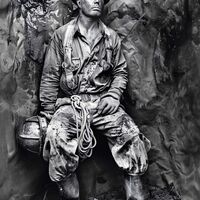 Coal Miner Cross Stitch Pattern - Thumbnail 2