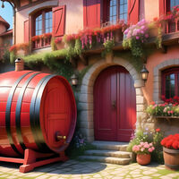 Barrel House Cross Stitch Pattern - Thumbnail 2