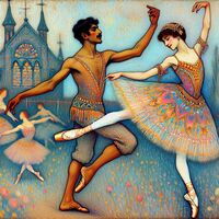 Ballet Dancers Cross Stitch Pattern - Thumbnail 2