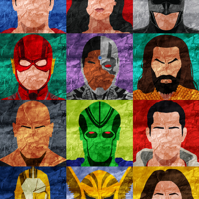 Collage art print - dceu