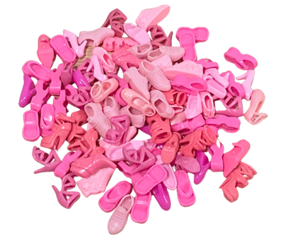 50 pairs of ALL Pink Mix Fashion Doll Shoes-11.5" Dolls