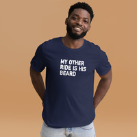 My other ride is his beard t-shirt Unisex - Thumbnail 7