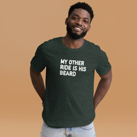 My other ride is his beard t-shirt Unisex - Thumbnail 11