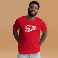 My other ride is his beard t-shirt Unisex - Thumbnail 15