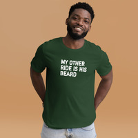 My other ride is his beard t-shirt Unisex - Thumbnail 17