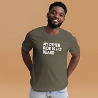 My other ride is his beard t-shirt Unisex - Thumbnail 21