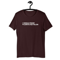 Donald trump convicted felon t-shirt Unisex - Thumbnail 6