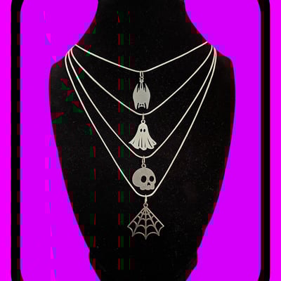 Gothic charm necklace