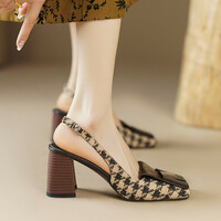 Vintage D'orsay Heels Sandals - Thumbnail 1