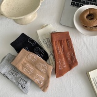 Cartoon puppy dog cotton socks - Thumbnail 8