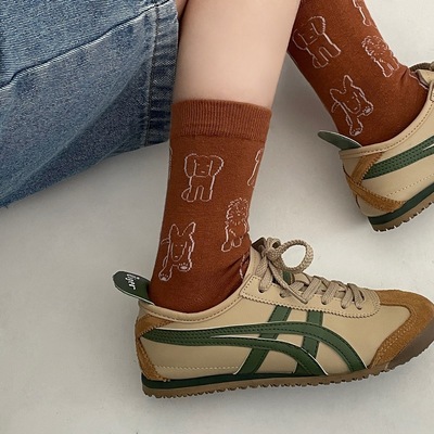 Cartoon puppy dog cotton socks