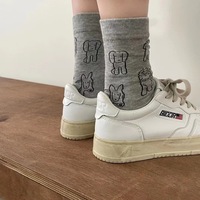 Cartoon puppy dog cotton socks - Thumbnail 4