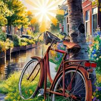 A Bicycle Cross Stitch Pattern - Thumbnail 2