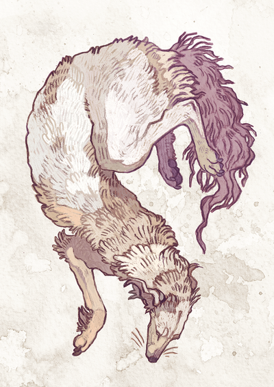 Borzoi print