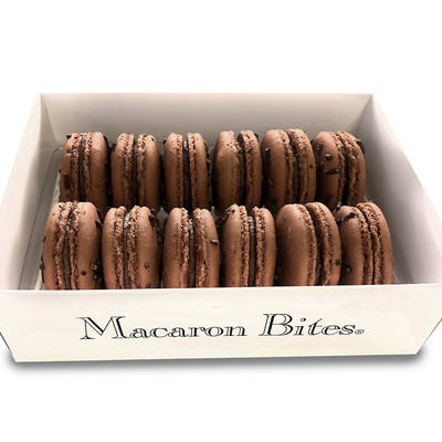 French macarons chocolate cookies, 12 count
