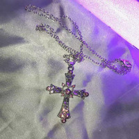 Vintage diamond cross necklace  - Thumbnail 6