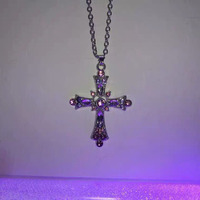 Vintage diamond cross necklace  - Thumbnail 17