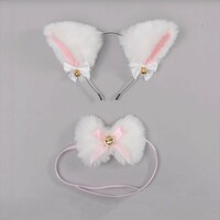 Cosplay kawaii goth kitty ears + lace choker - Thumbnail 3