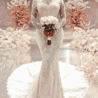 Luxury mermaid lace african girls wedding dress bridal gowns