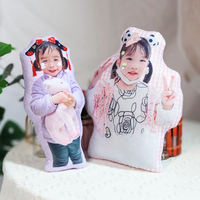 Personalized Humanoid Cushion with Photo 50cm - Thumbnail 3