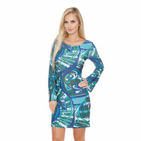 White Mark Women's Scoop Neck Mini Dress - Thumbnail 5