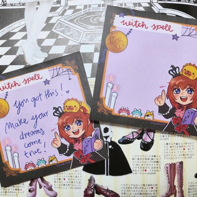 Umineko witch spell: sticky notes