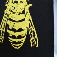 Bee with Skull Punk Sew-on Patches - Thumbnail 4