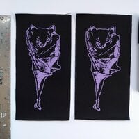 Hanging Bat Goth Punk Sew-on Patches - Thumbnail 1