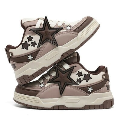 Big brown star sneakers