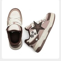 Big Brown Star Sneakers - Thumbnail 3