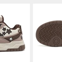 Big Brown Star Sneakers - Thumbnail 4