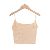 Lace patchwork mask T-shirt irregular top hot girl tight waist short sleeve - Thumbnail 3