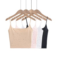 Lace patchwork mask T-shirt irregular top hot girl tight waist short sleeve - Thumbnail 5