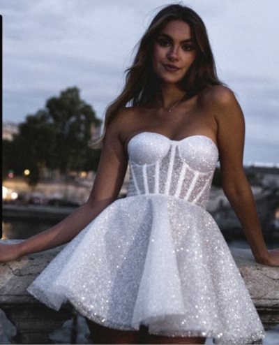 Sparkly Short Homecoming Dresses Prom Gown