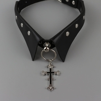 Darkness collar cross choker - Thumbnail 3
