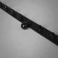 Black rivet bell choker - Thumbnail 3